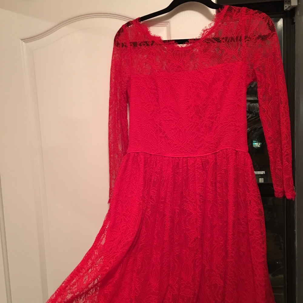 Juicy Couture Red Lace dress Size 4